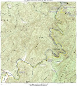 CRT Detaill Map Russell Bridge To Burrells Ford | N2Backpacking