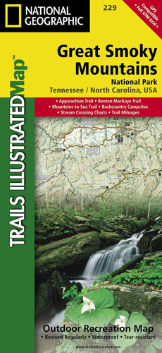 Trails Illustrated Map Great Smoky Mountains