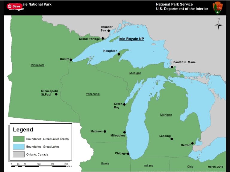 Isle Royale Area Map N2Backpacking - Isle Royale Area Map 768x576 